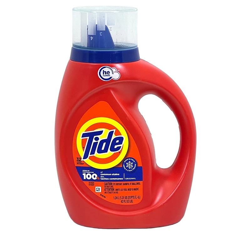 洗濯洗剤 液体 タイド 1.24L 42oz 32回分 オリジナル エイプリルフレッシュ フリー＆ジェントル 輸入洗剤 日用品 Tide P&G  アメリカ製 アメリカ雑貨強力な洗浄力が人気！アメリカ定番のリキッド洗剤。