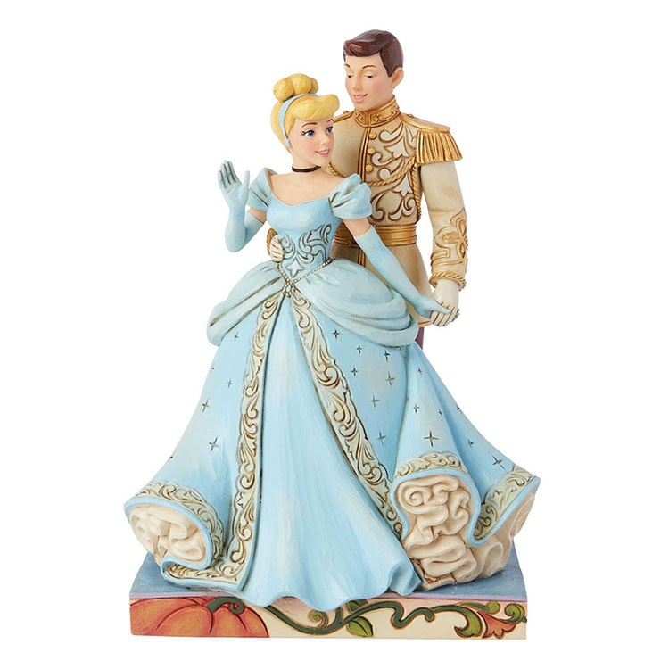 フィギュア シンデレラ &チャーミング王子 約19.5cm シンデレラ プリンセス ダンス enesco Disney Traditions レジン製【メーカー直送】【同梱不可】【あす楽不可】【代引き不可】
