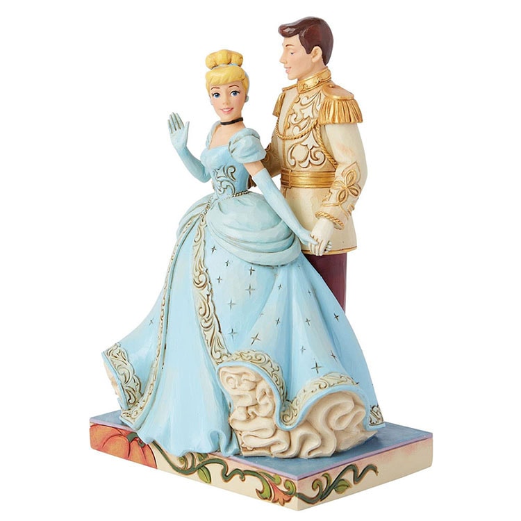 フィギュア シンデレラ &チャーミング王子 約19.5cm シンデレラ プリンセス ダンス enesco Disney Traditions レジン製【メーカー直送】【同梱不可】【あす楽不可】【代引き不可】