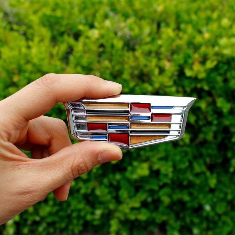 【メール便発送】ステッカー 車 シール 3Dエンブレムステッカー Cadillac Emblem キャデラック エンブレム 立体ステッカー カーアクセサリー アメリカン雑貨