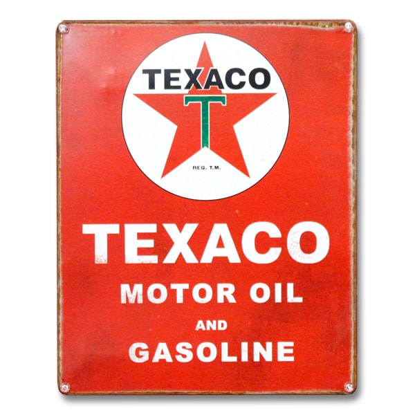 コレクティブルメタルサイン「TEXACO MOTOR OIL テキサコ