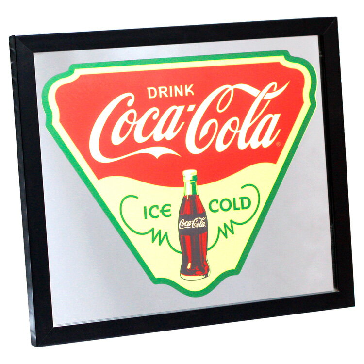 パブサインミラー COCA-COLA ICE COLD コカコーラ パブミラー 鏡