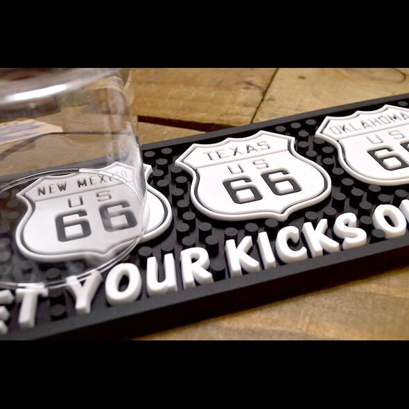 バーマット Route 66 - Get your Kicks On ルート66 ビアマット カクテルマット バーグッズ アメリカ雑貨 アメリカン雑貨
