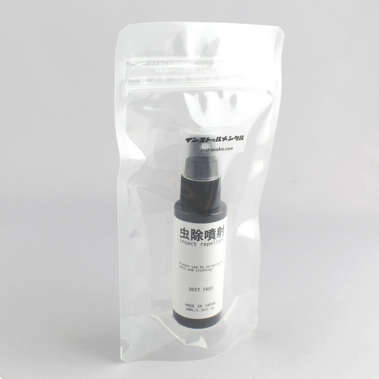 【メール便発送】INSECT REPELLANT 虫除噴射 40ml 虫除けリキッドスプレー インストゥルメンタル 虫よけ アウトドア 外遊び 天然由来