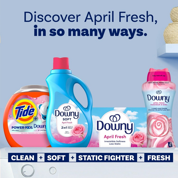 DOWNY ダウニー シート柔軟剤 エイプリルフレッシュの香り 34枚 乾燥機用 柔軟シート 8本セット 乾燥機用 柔軟シート アメリカ雑貨 アメリカン雑貨【8個 セット売り】