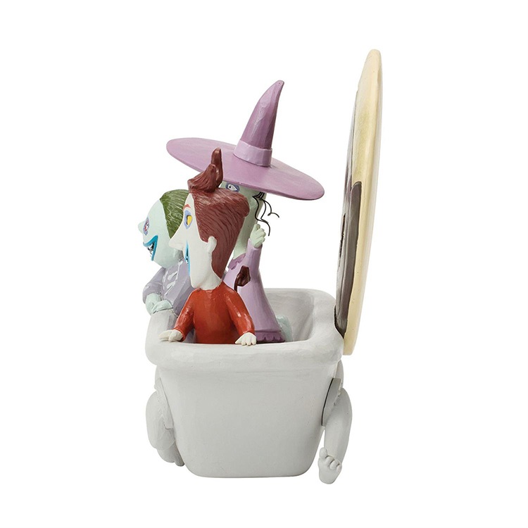 フィギュア ロック＆ショック＆バレル イン タブ 約15cm ナイトメアビフォアクリスマス enesco Disney Traditions レジン製【メーカー直送】【同梱不可】【あす楽不可】【代引き不可】