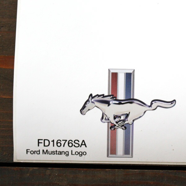 フォードオフィシャル ウォールステッカー 「MUSTANG LOGO マスタングロゴ」 幅104×高さ98cm 壁画 壁面ステッカー  アメリカ雑貨 アメリカン雑貨