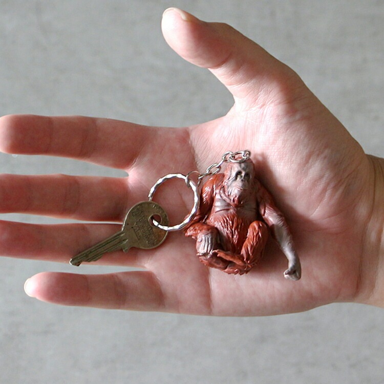キーホルダー アニマルキーリング オランウータン W5.5×D4×H5cm PVC 動物 Science and Nature / AUSTRALIA HERE by DETAIL