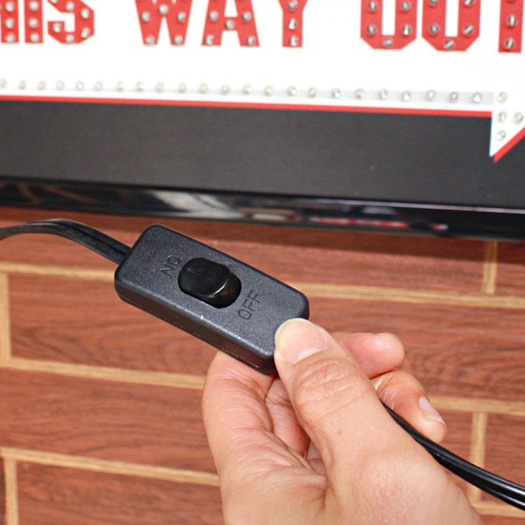 LEDサイン 「This Way Out 出口はこちら 」 #81568 幅48×高さ25×奥行2cm 中間スイッチ付き 看板 店舗 インテリア アメリカン雑貨