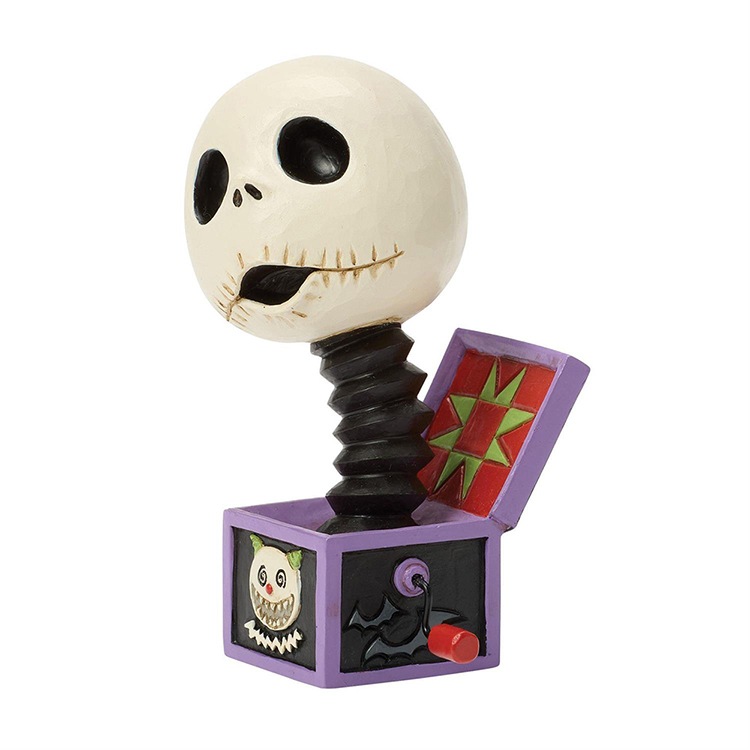 フィギュア ジャック イン ザ ボックス ミニ 約10.2cm ナイトメアビフォアクリスマス びっくり箱 enesco Disney Traditions レジン製【メーカー直送】【同梱不可】【あす楽不可】【代引き不可】