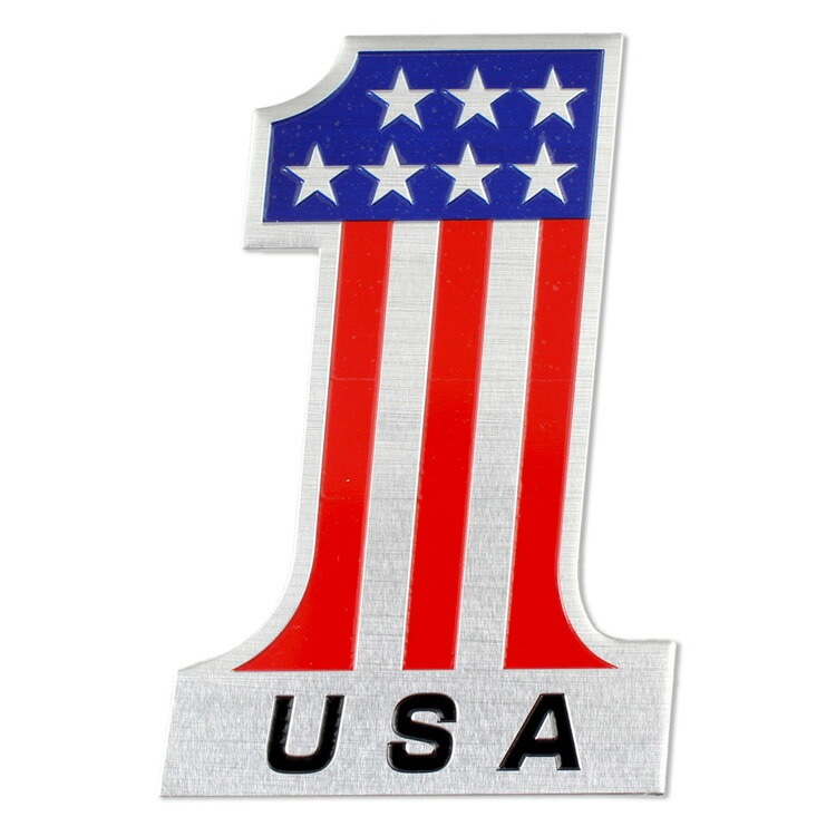 【メール便発送】ステッカー 車 シール アルミステッカー USA #1 縦12×横8.2cm アメリカンフラッグ 星条旗 カーアクセサリー アメリカン雑貨