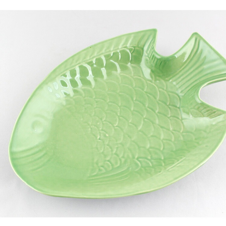 食器 フィッシュプレート グリーン 中皿 魚 インストゥルメンタル | お