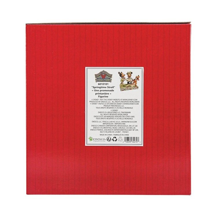 フィギュア ミッキー＆ミニー ホワイトウッドランド 約13cm enesco Disney Traditions レジン製【メーカー直送】【同梱不可】【あす楽不可】【代引き不可】