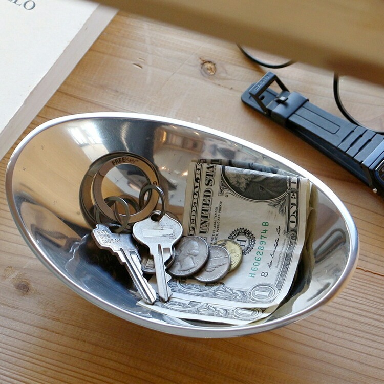 トレイ Aluminium Tray 18799 アルミニウムトレイ W18×D11×H4.8cm 小物入れ 灰皿 おしゃれ トレー 整理用品 DETAIL