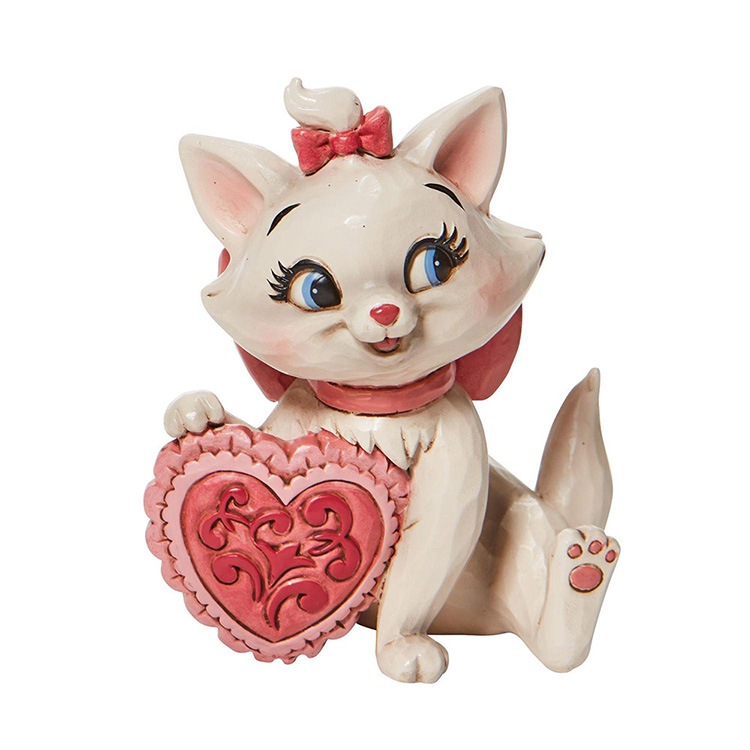 フィギュア マリー ホールディングハート 約18.8cm マリーちゃん 猫 ネコ enesco Disney Traditions レジン製【メーカー直送】【同梱不可】【あす楽不可】【代引き不可】