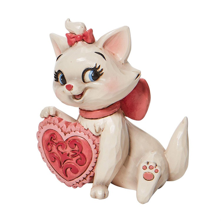 フィギュア マリー ホールディングハート 約18.8cm マリーちゃん 猫 ネコ enesco Disney Traditions レジン製【メーカー直送】【同梱不可】【あす楽不可】【代引き不可】