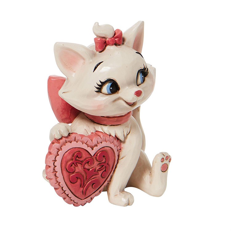 フィギュア マリー ホールディングハート 約18.8cm マリーちゃん 猫 ネコ enesco Disney Traditions レジン製【メーカー直送】【同梱不可】【あす楽不可】【代引き不可】
