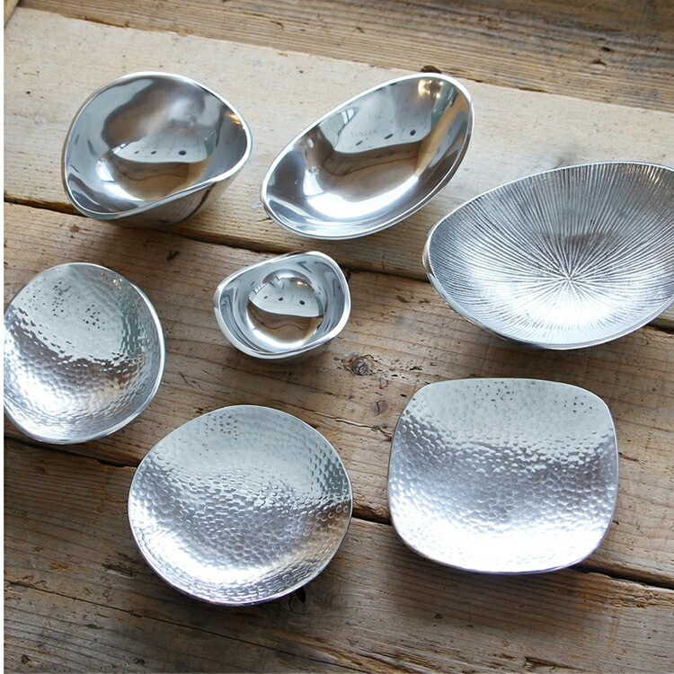トレイ Aluminium Oval Tray 81381 アルミニウムトレイ W20×D15×H5.8cm 小物入れ 灰皿 おしゃれ トレー 整理用品 DETAIL