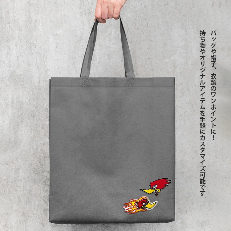 【メール便発送】ワッペン クレイスミス FACE 縦4.7×横9.9cm コットン製 アイロンパッチ アイロン 大人向け パッチ 海外 アレンジ かっこいい アメリカン雑貨アイロンで手軽につけられる刺繍ワッペン。