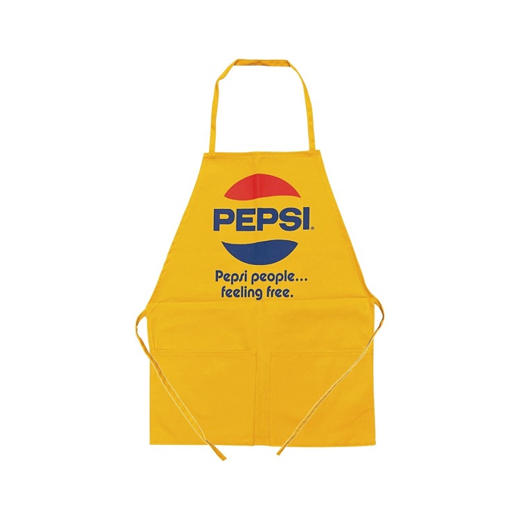 エプロン PEPSI ペプシ 縦63×横47.5cm 左右ポケット付き