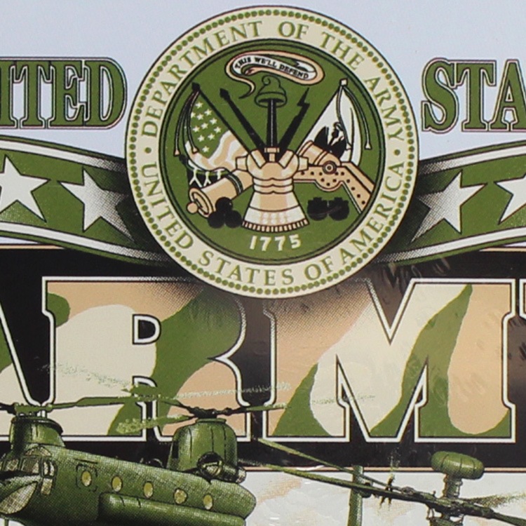 ブリキ 看板 ティンプレート UNITED STATES ARMY アーミー H42.3×W29