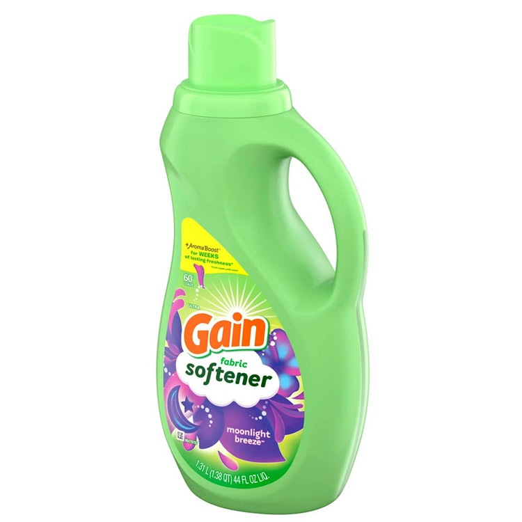 柔軟剤  正規輸入品 ゲイン ムーンライトブリーズ 液体 1.31L 1310ml / 44oz 60回分 Gain 衣類用柔軟剤 濃縮 ソフナー P&G アメリカ製 アメリカン雑貨
