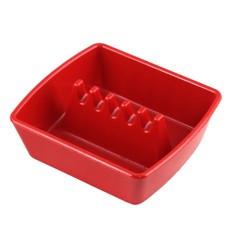 シンプルでオシャレなアッシュトレー。灰皿 GESSNER PRODUCTS スクエアアシュトレー GES-LINE #351 高さ3.8cm × 横10.5cm × 奥行8.6cm シンプル かっこいい メラミン灰皿 アメリカ製