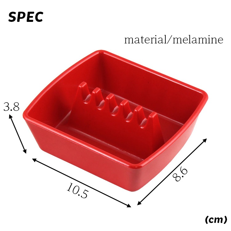 シンプルでオシャレなアッシュトレー。灰皿 GESSNER PRODUCTS スクエアアシュトレー GES-LINE #351 高さ3.8cm × 横10.5cm × 奥行8.6cm シンプル かっこいい メラミン灰皿 アメリカ製