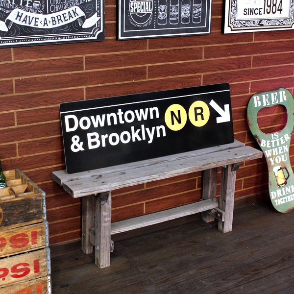 アメリカの工場直輸入の道路標識！ニューヨーク地下鉄の案内標識