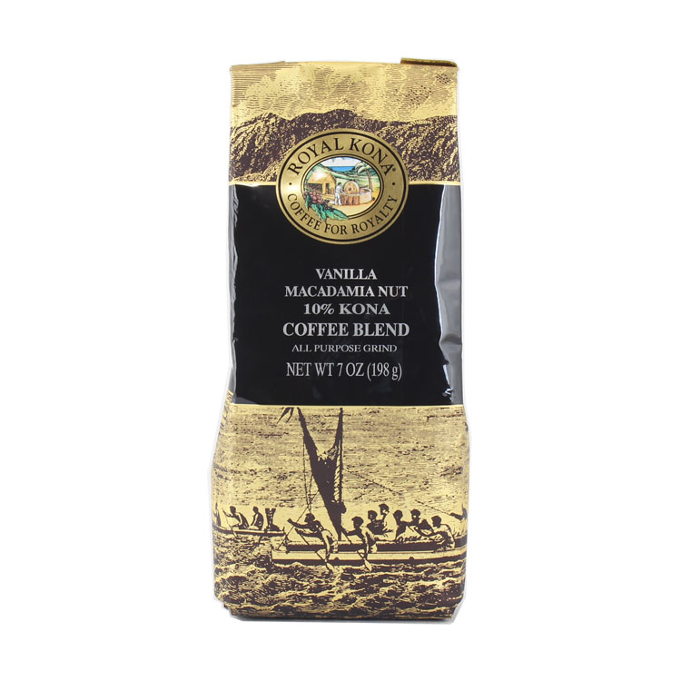 ロイヤルコナコーヒー バニラマカダミアナッツ 198g / 7oz ROYAL KONA COFFEE フレーバーコーヒー 粉タイプ ハワイコナ お土産 ギフト アメリカ