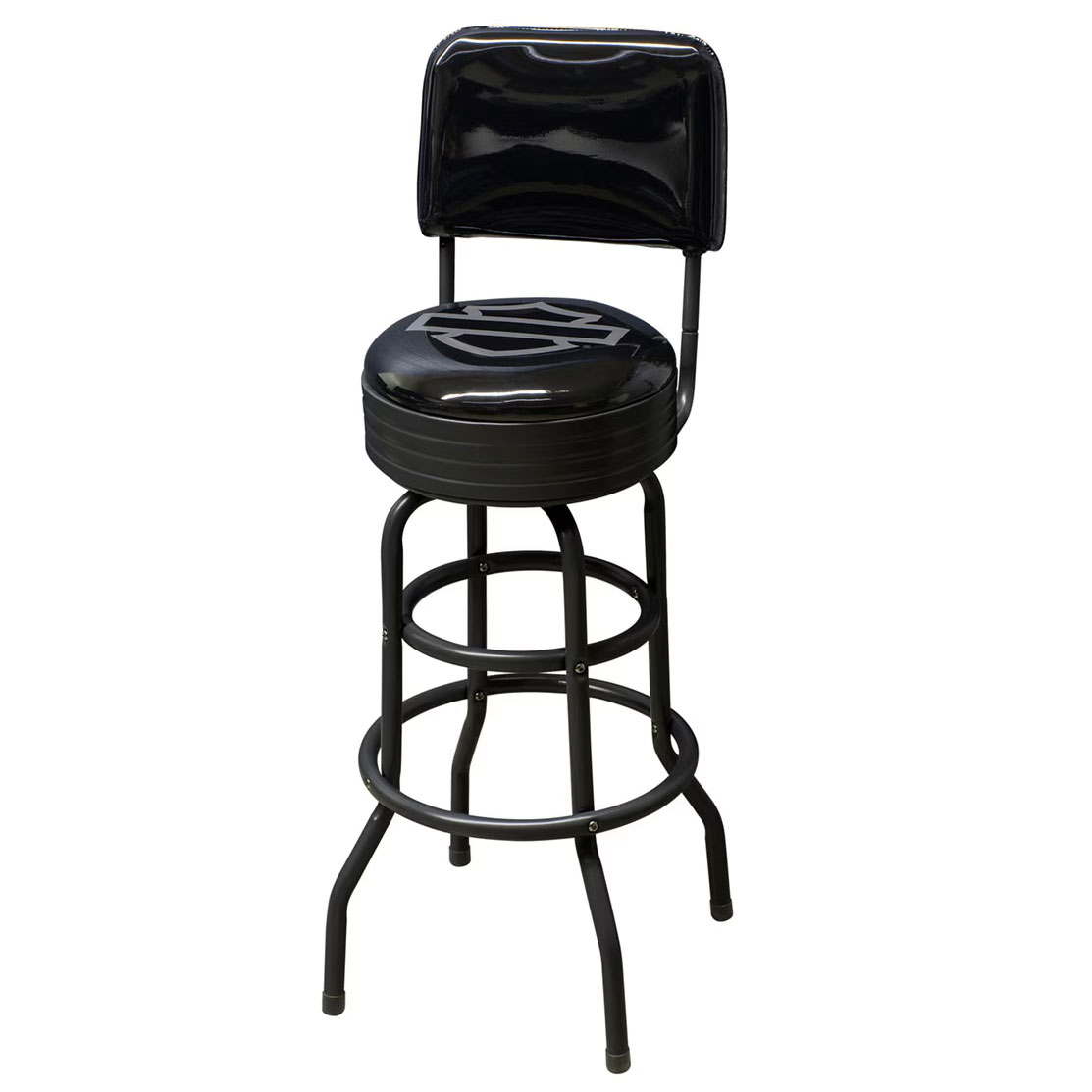 スツール Harley-Davidson ハーレーダビッドソン オープンバー＆シールド バースツール（背もたれ付き） HDL-12213 インテリア BAR 店舗 家具 アメリカ ガレージ アメリカ雑貨座るたびに、ハーレーの誇りを感じる。