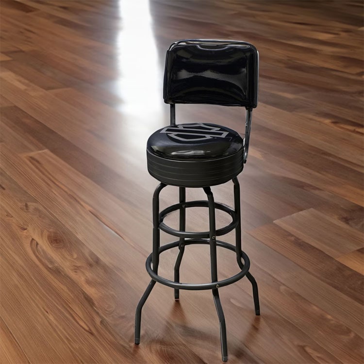 スツール Harley-Davidson ハーレーダビッドソン オープンバー＆シールド バースツール（背もたれ付き） HDL-12213 インテリア BAR 店舗 家具 アメリカ ガレージ アメリカ雑貨座るたびに、ハーレーの誇りを感じる。