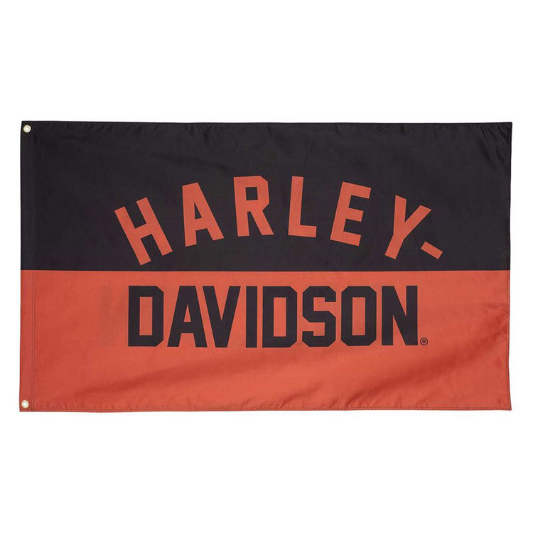 フラッグ Harley-Davidson ハーレーダビッドソン レトロ アウトドアフラッグ HDL15110 152 x 91 cm 旗 バナー タペストリー アメリカ雑貨風にたなびく、ハーレーの魂。屋外用大型フラッグ。