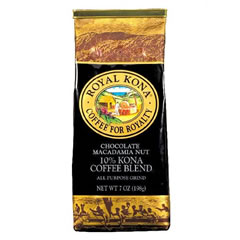 ロイヤルコナコーヒー チョコレートマカダミアナッツ 198g / 7oz ROYAL KONA COFFEE フレーバーコーヒー 粉タイプ ハワイコナ お土産 ギフト アメリカ