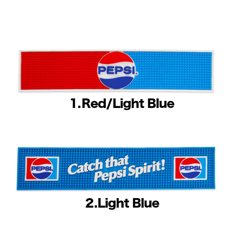 バーマット PEPSI 縦13.2×横60.5×厚さ0.8cm ラバー製 ペプシ