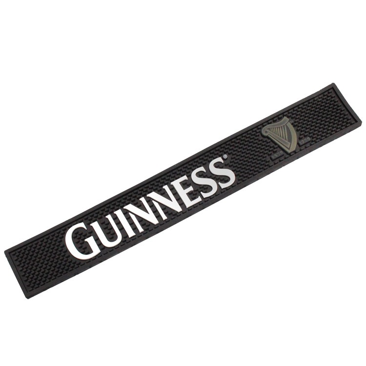 カウンターバーの必需品。アメリカン度UP！！バーマット GUINNESS ギネス（GRAY）ビール バーカウンター インテリア アメリカ雑貨 アメリカン雑貨