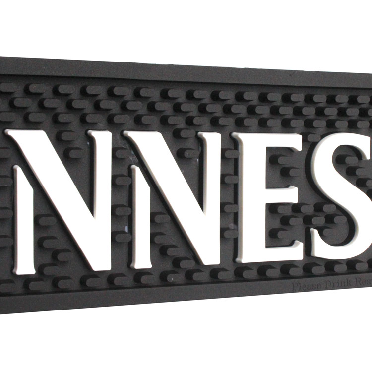 カウンターバーの必需品。アメリカン度UP！！バーマット GUINNESS ギネス（GRAY）ビール バーカウンター インテリア アメリカ雑貨 アメリカン雑貨