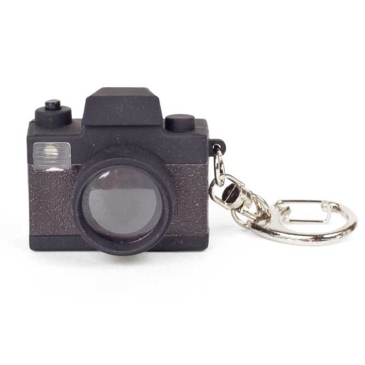 【メール便発送】キーホルダー ライト KIKKERLAND キッカーランド ノイジー キー ライト カメラ キーリング おしゃれ かわいい アメリカン雑貨光って音が鳴るカメラのキーホルダー   Noisy Key Light Camera 1517CAM