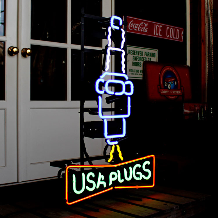 アメリカンネオンサイン SPARK PLUG スパークプラグ H65×W45.5cm