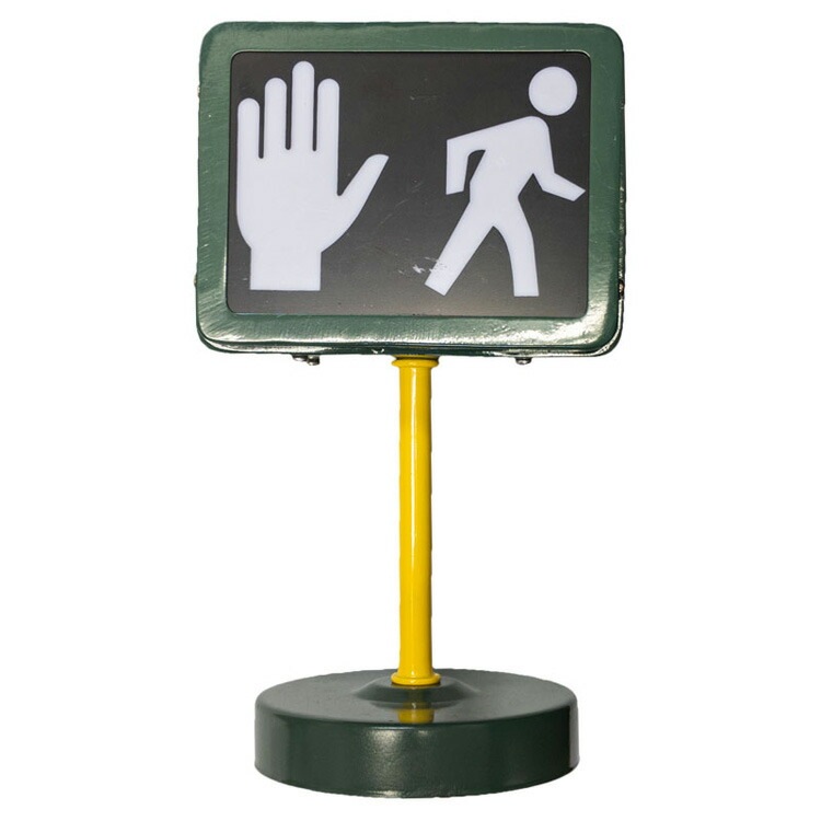 トラフィックシグナルランプ STOP/WALK 横型デザイン 高さ20×幅