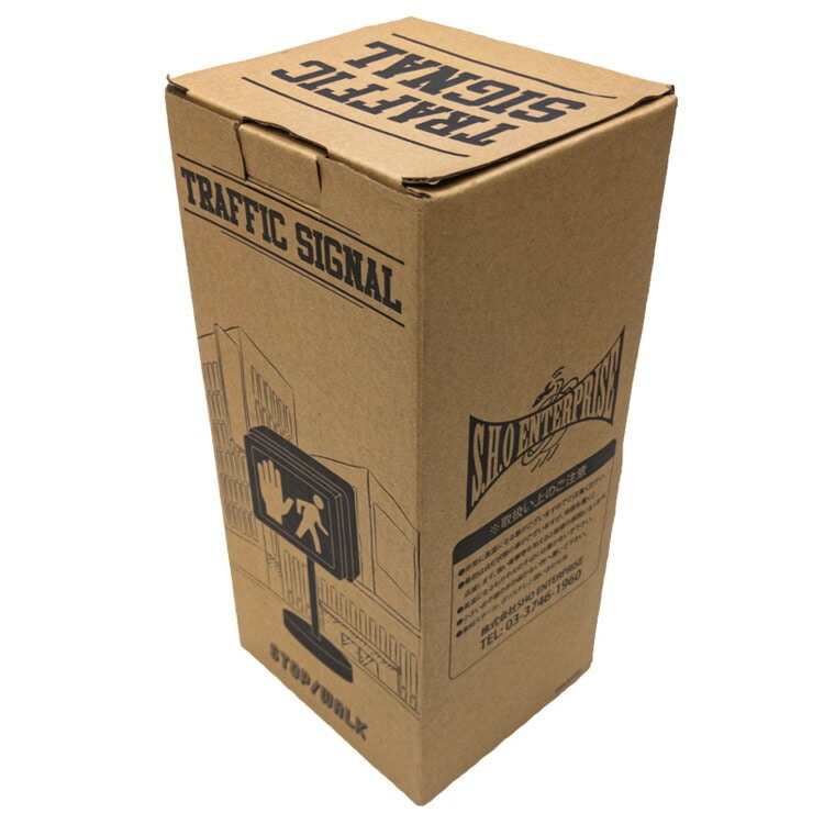 トラフィックシグナルランプ STOP/WALK 横型デザイン 高さ20×幅11.5×奥行6.5cm インテリアランプ 信号機 アメリカ 雑貨