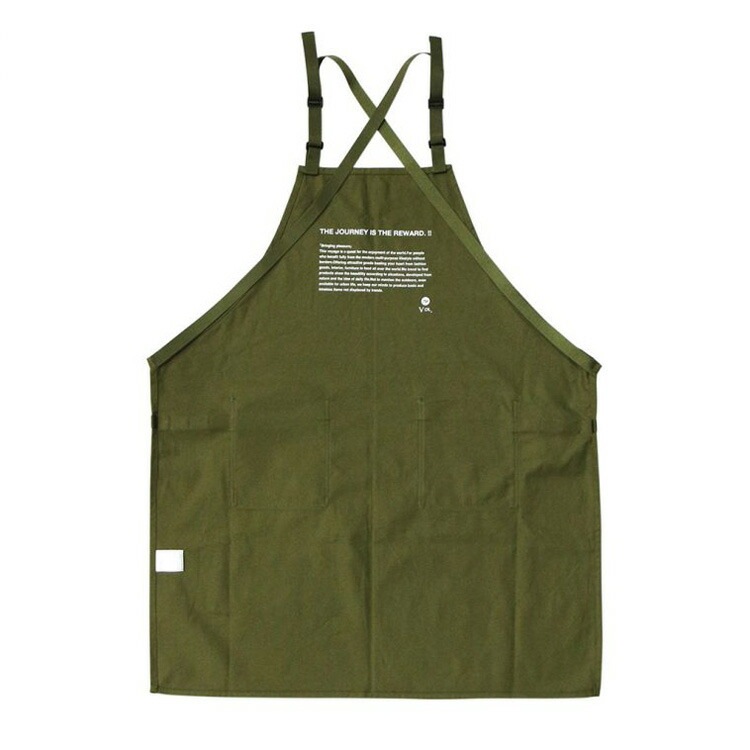 エプロン GARDEN APRON ガーデンエプロン（カーキ） 幅69x高さ82cm コットン製 胸当てエプロン ガーデニング 園芸 DIY アウトドア 作業用 男女兼用