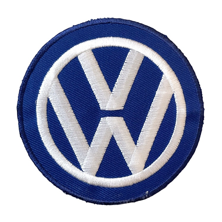 【メール便発送】ワッペン VW 縦7.5×横7.5cm コットン製 アイロンパッチ アイロン 大人向け パッチ 海外 アレンジ かっこいい アメリカン雑貨アイロンで手軽につけられる刺繍ワッペン。