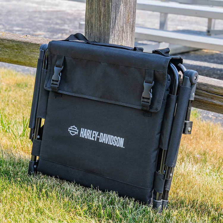 スタジアムシート Harley-Davidson ハーレーダビッドソン オープンB&S HDL-10029 アウトドア 野外コンサート 持ち運び アメリカ雑貨スポーツ観戦もコンサートもハーレースタイルを楽しもう。