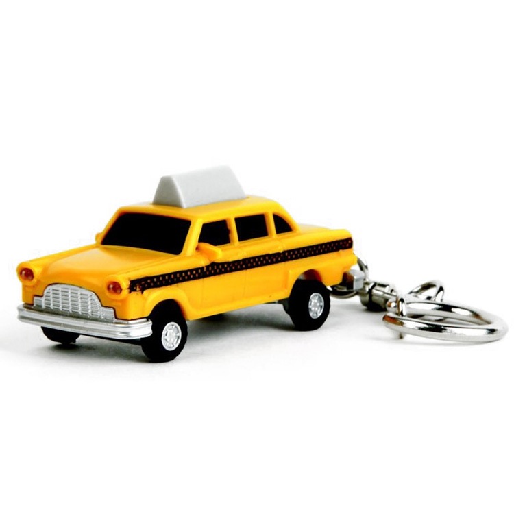 【メール便発送】キーホルダー ライト KIKKERLAND ノイジー キー ライト NYC キャブ タクシー 車 キーリング おしゃれ かわいい アメリカン雑貨光って音が鳴るタクシーのキーホルダー Noisy Key Light NYC cab 1517NY