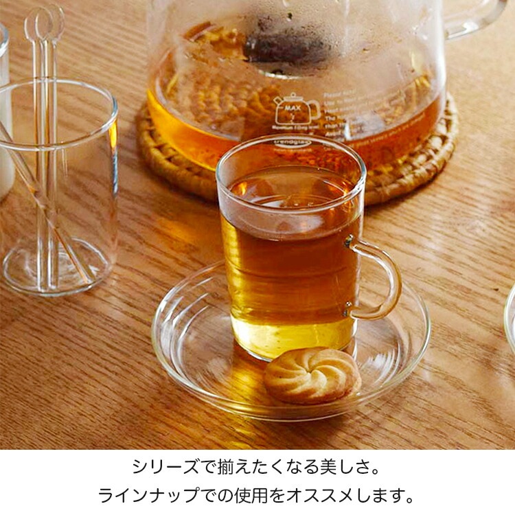 電子レンジ・食洗機OK！なガラス製コップ。コップ Trendglas-Jenaトレンドグラスイエナ ティーグラス ウィズハンドル W9.5×D7×H9.1cm 200ml ガラス製 耐熱 グラス タンブラー 食器 おしゃれ キッチン雑貨 ドイツ