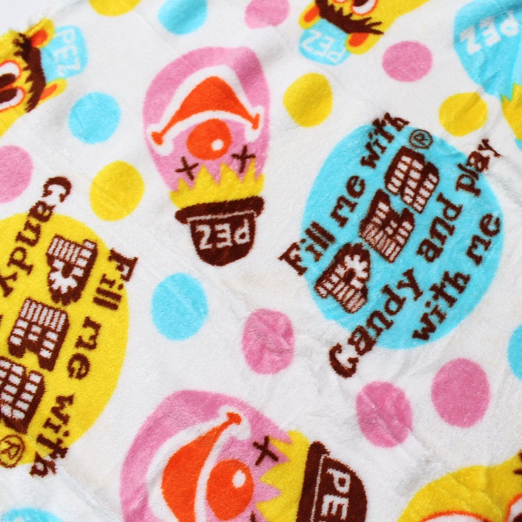 フリースブランケット（S） PETZ ペッツ PASTEL DOT 70×100cm マイクロファイバー素材 アウトドアブランケット 毛布 ひざ掛け キャラクター柄 アメリカン雑貨 デッドストック