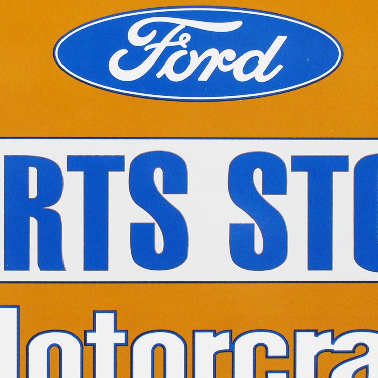 看板 メタルサイン「FORD PATRS STORE」（フォード・パーツストア） 縦