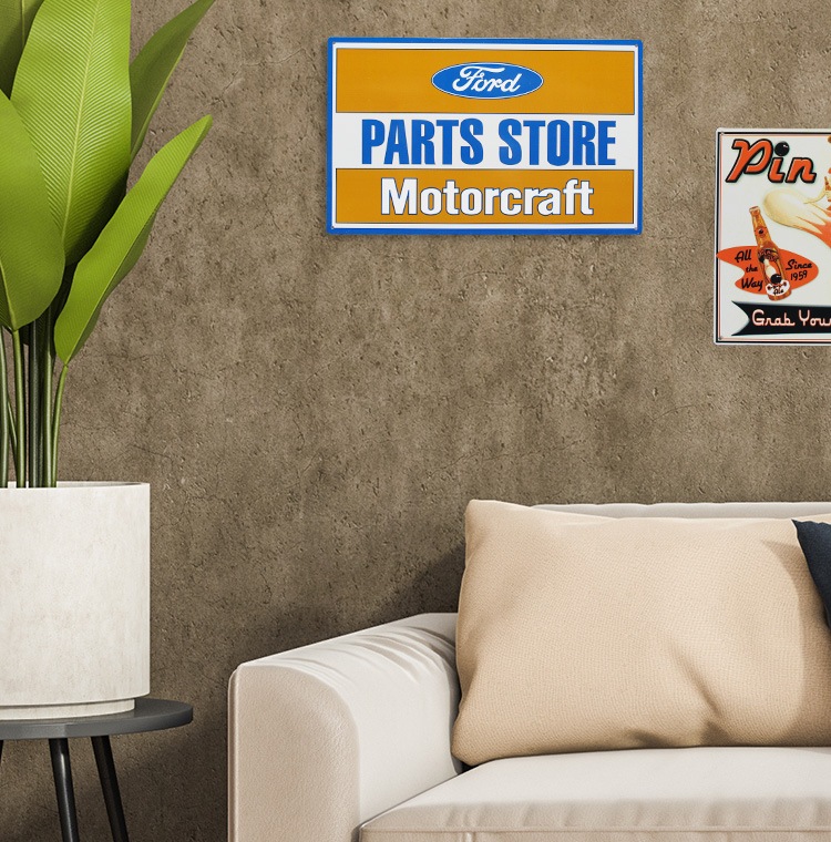 看板 メタルサイン「FORD PATRS STORE」（フォード・パーツストア） 縦