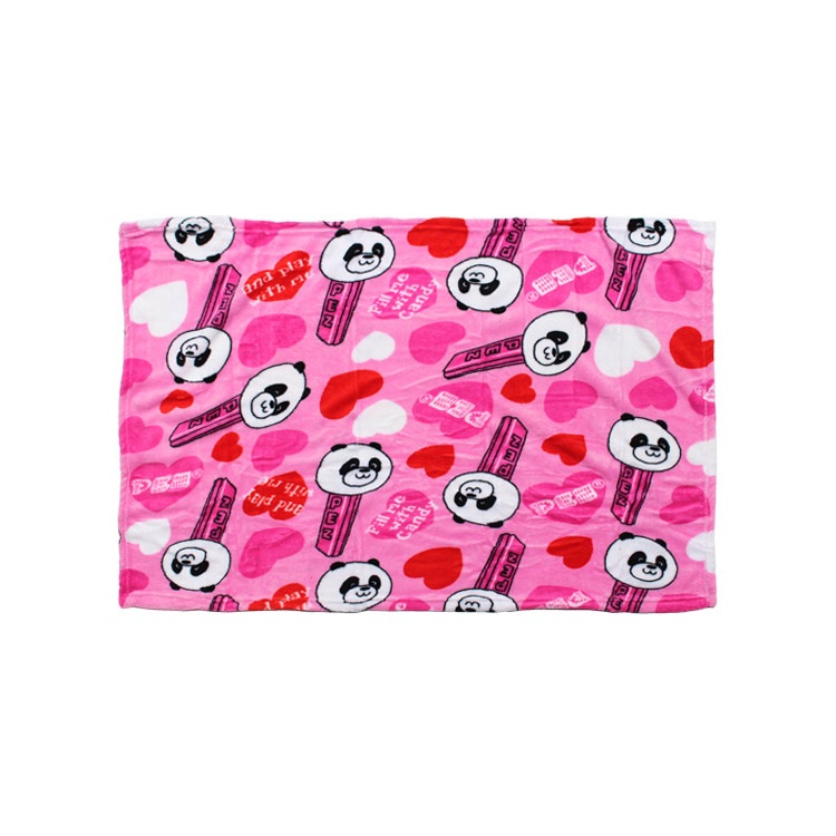 フリースブランケット（S） PETZ ペッツ PANDA 70×100cm マイクロファイバー素材 アウトドアブランケット 毛布 ひざ掛け キャラクター柄 アメリカン雑貨 デッドストック
